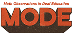 Math Observation in Deaf Education MODE logo